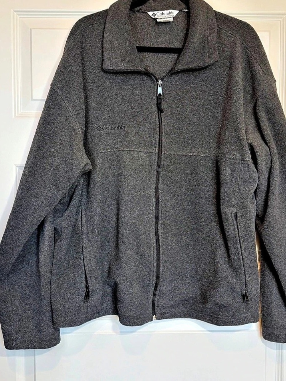 Columbia Steens Mountain Mens XXL Gray Fleece Jacket Full Zip Outdoor 1166